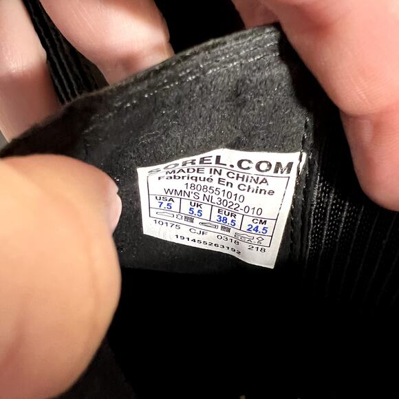 Sorel Black Joan of Arctic Wedges - Picture 7 of 7